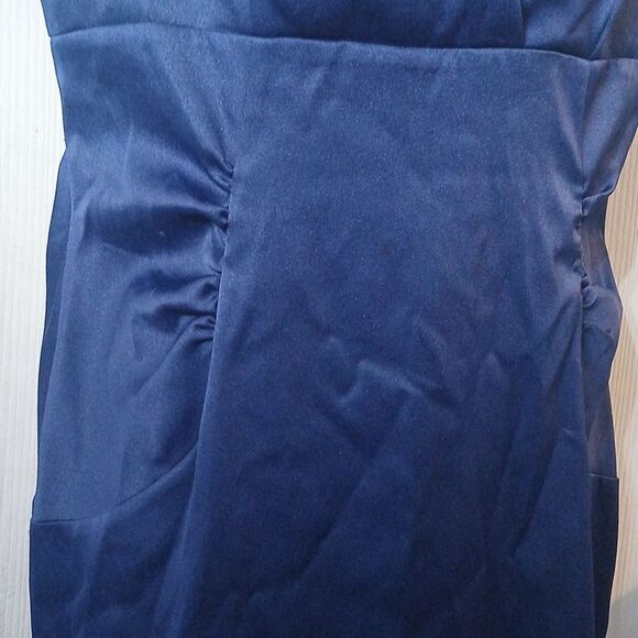London Times Royal blue cinched sleeveless formal party dress Sz 10 EUC - Picture 5 of 12